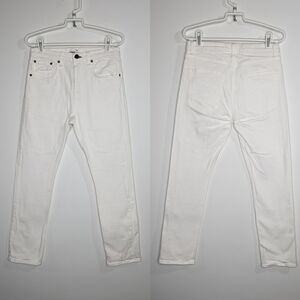 ASKK NY white cotton blend denim jean 28